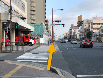 ゆめ整骨院 西宮 道順案内 JR西宮駅改札出て左へ向かうイメージ